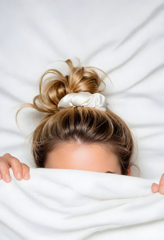 Scrunchie en soie de mûrier